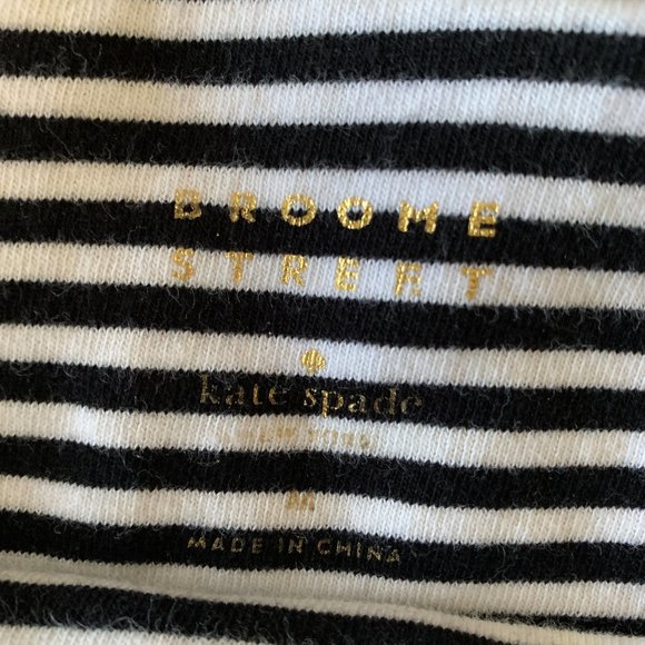 Classic Black and White Striped Women's Top - Picture 4 of 5